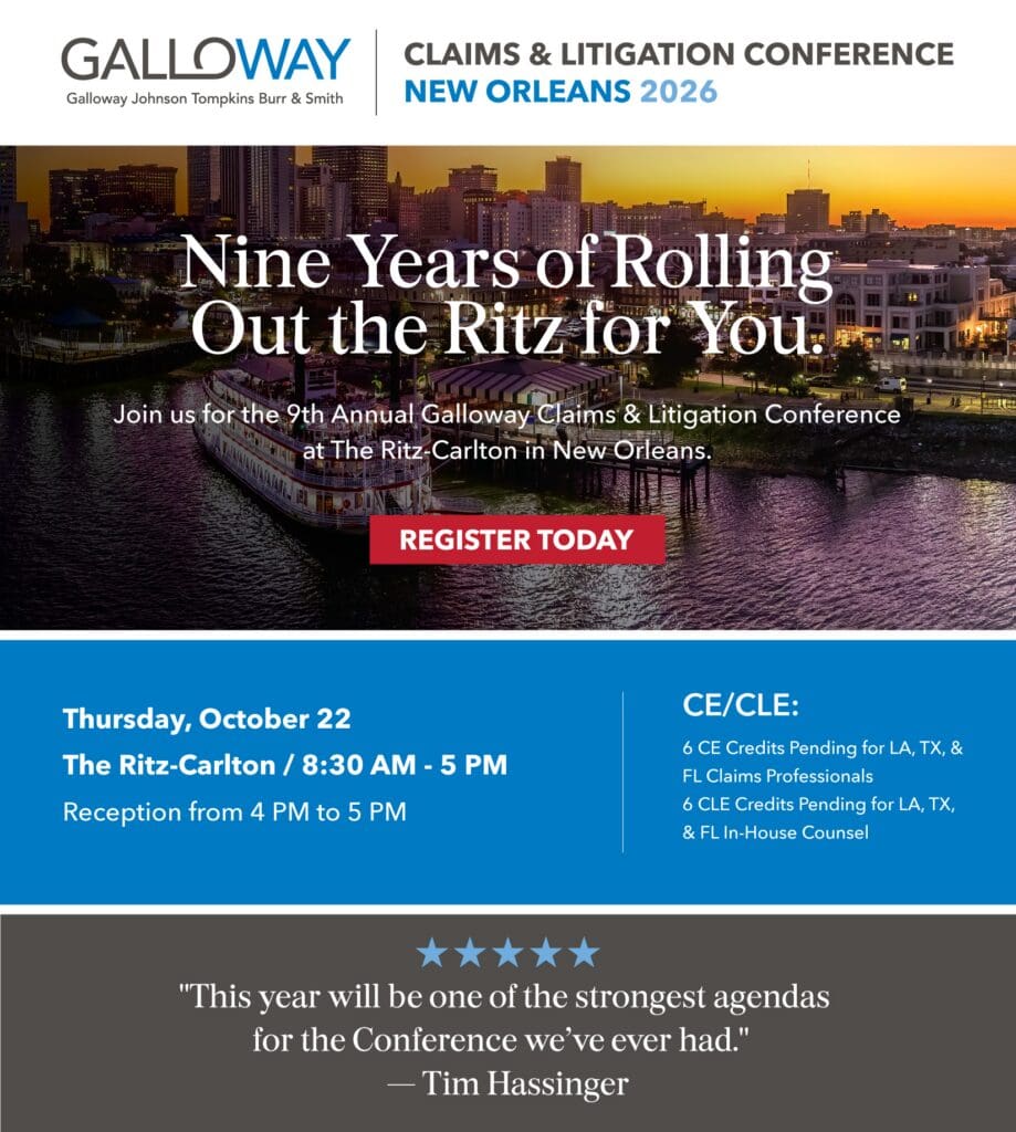 Galloway Claims & Litigation Conference New Orleans 2026